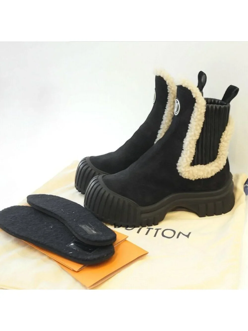 Louis Vuitton Ma0273 Ruby Ankle Boots Mouton Shoes 38 Size Approx 24.5 - Picture 10 of 10